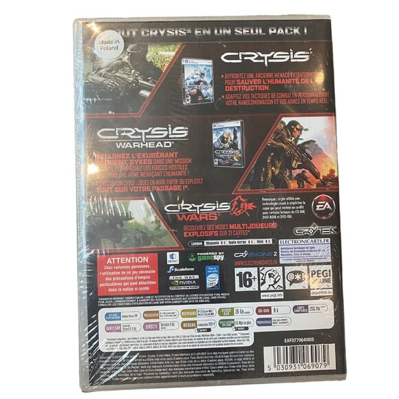 New Crysis [Maximum Edition] (PC, 2009) Sealed FRENCH Version Francaise - Picture 3 of 3